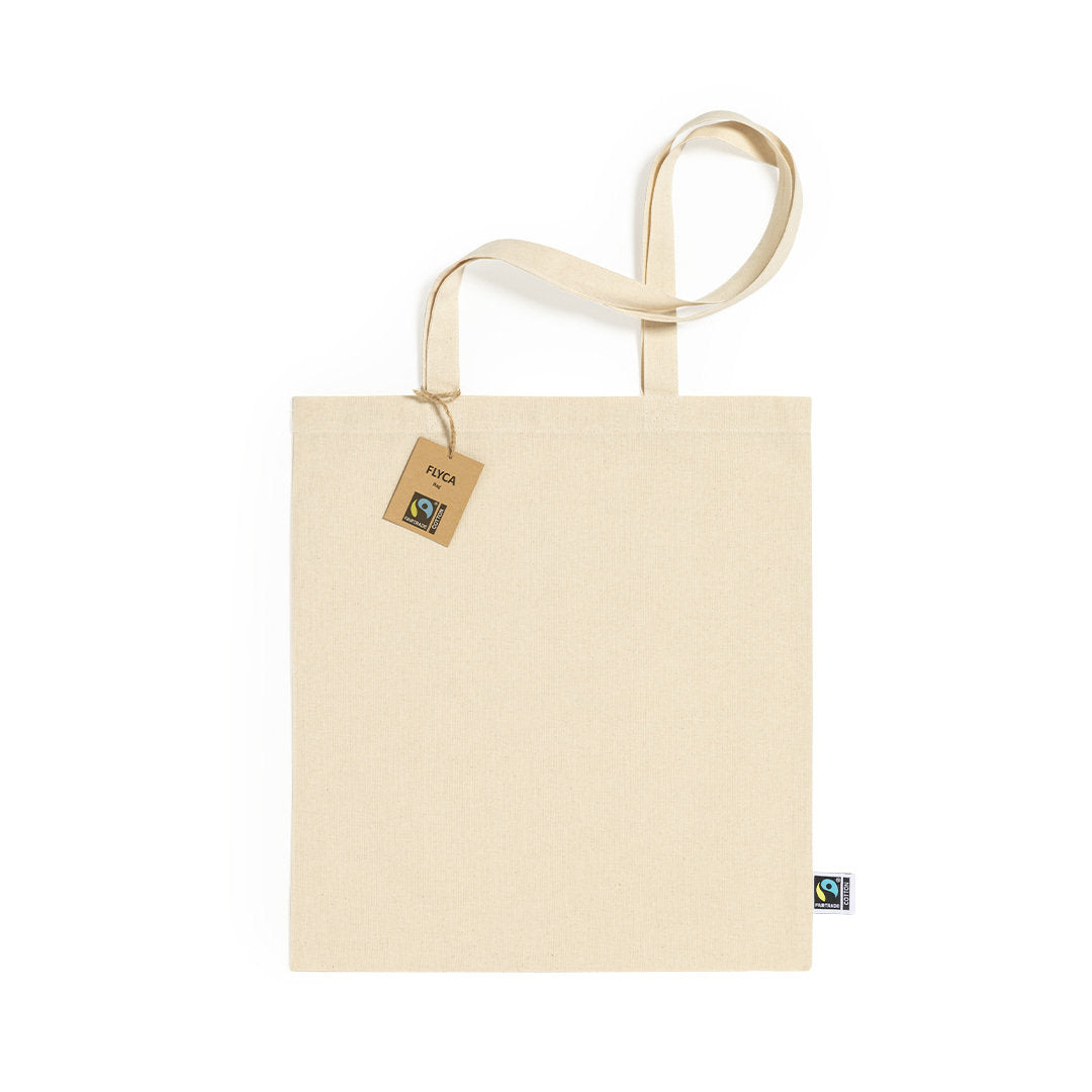 Sac tote bag écru 180g Flyca Fairtrade personnalisable