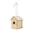Maisonnette suspendue pour oiseaux fabriquée en bois naturel Spydel