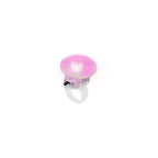 Bague anneau blanc original avec des lumières LED Tayter