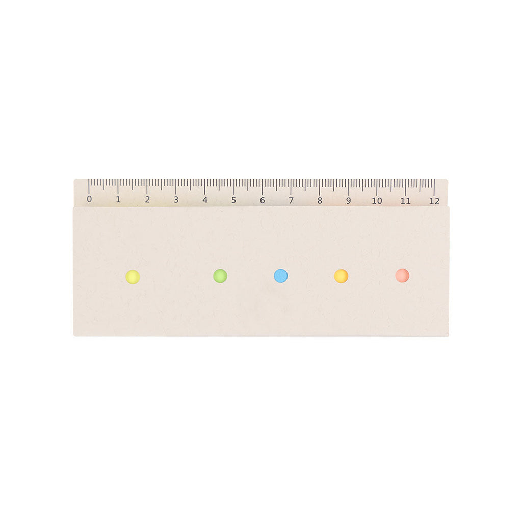 Mini règle de 12 cm avec 200 post-it Kalinex