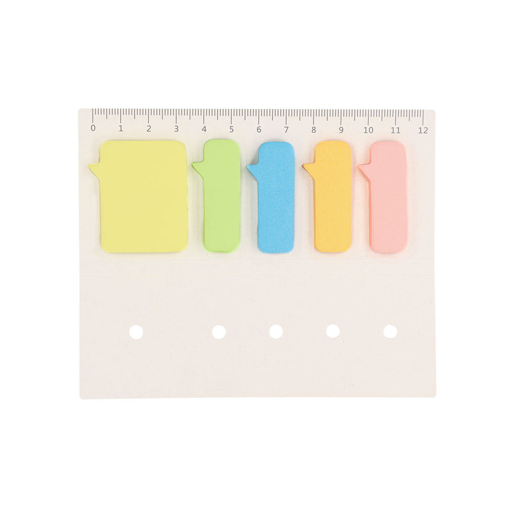 Mini règle de 12 cm avec 200 post-it Kalinex