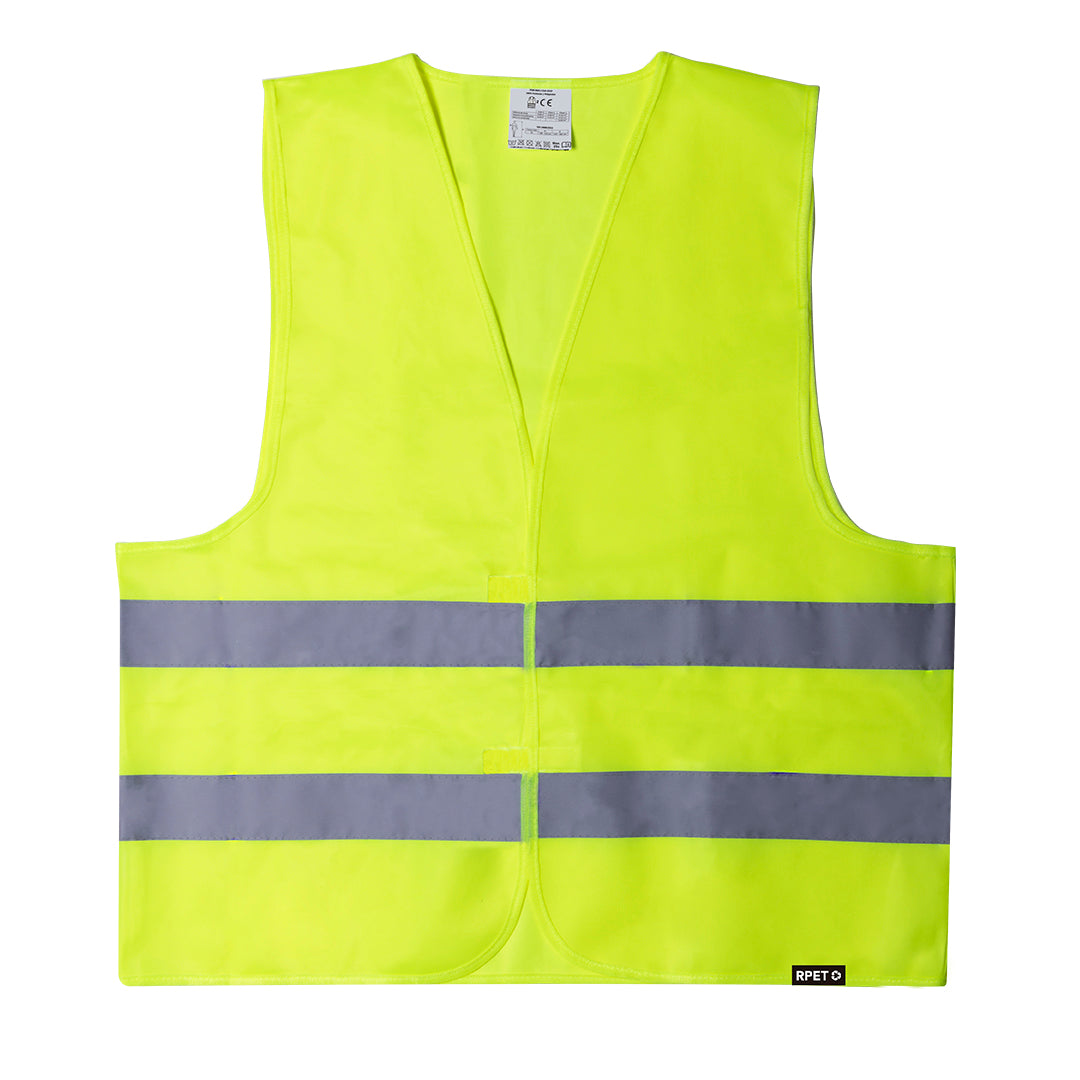 Gilet réfléchissant haute visibilité, homologué selon le norme de sécurité CE : ISO 20471 Safrox