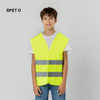 Gilet réfléchissant haute visibilité enfant, homologué selon le norme de sécurité CE : ISO 20471 Safrox Kastor