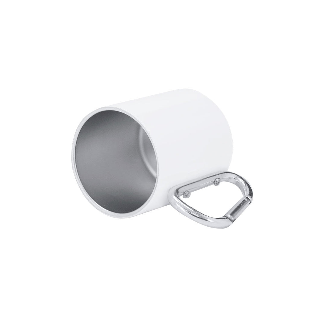 Tasse en acier inoxydable de 220 ml, avec un corps en finition métallique blanche Beesbur