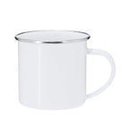 Tasse métallique de 200 ml avec une finition blanche brillante Deriox