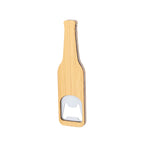 Ouvre-bouteille avec design de bouteille en bambou et métal Ceryon