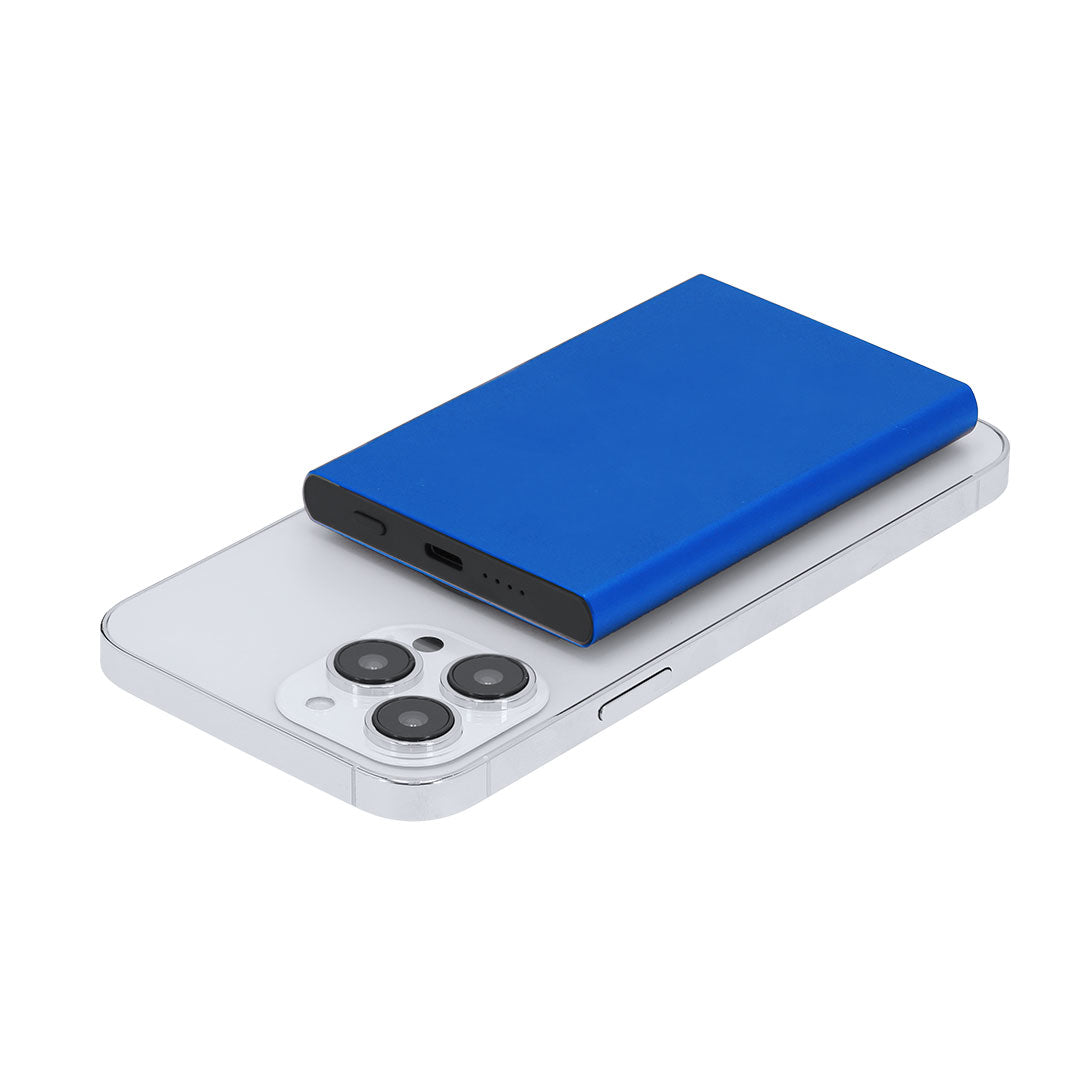 Batterie externe de 5.000 mAh fabriquée en aluminium recyclé Bertex