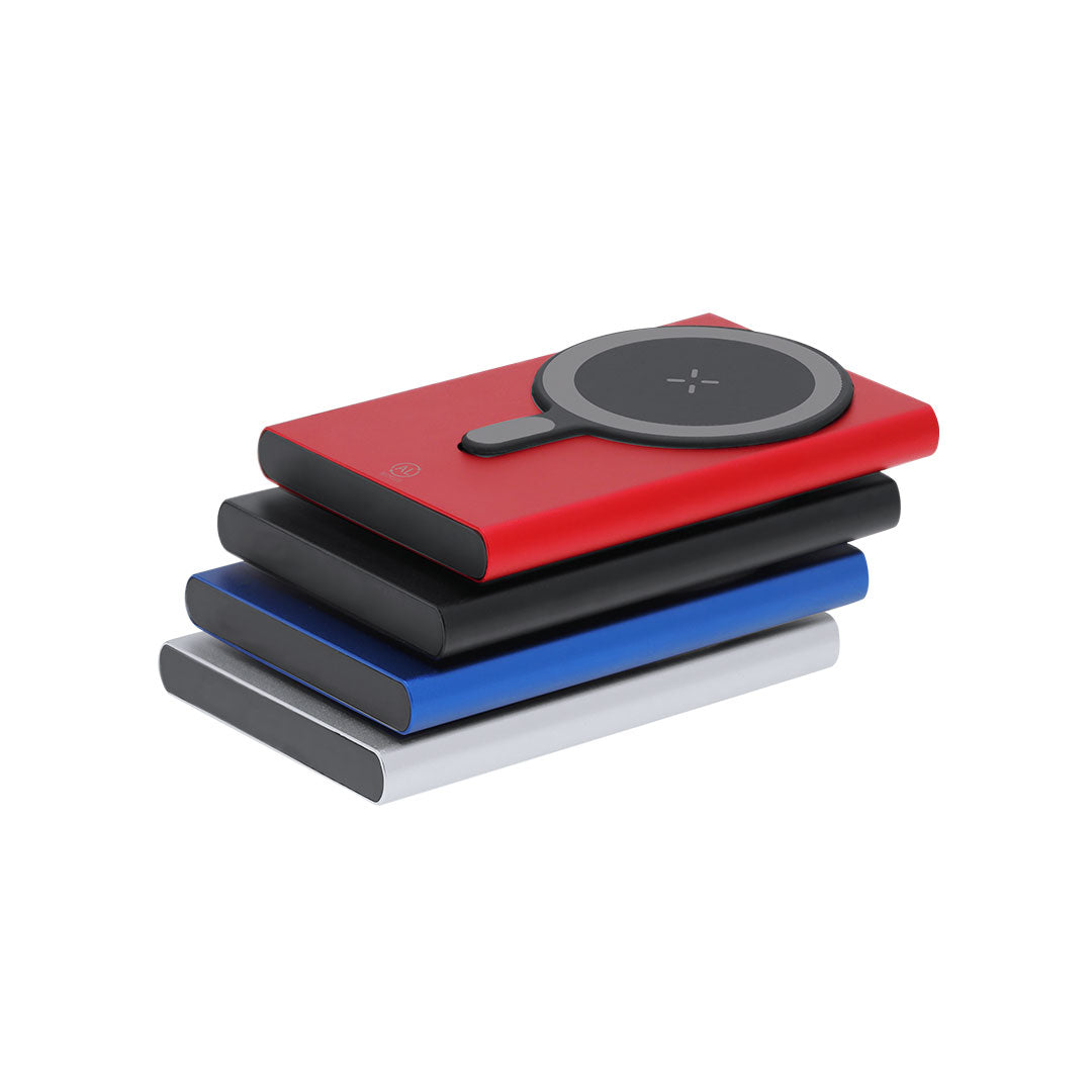 Batterie externe de 5.000 mAh fabriquée en aluminium recyclé Bertex