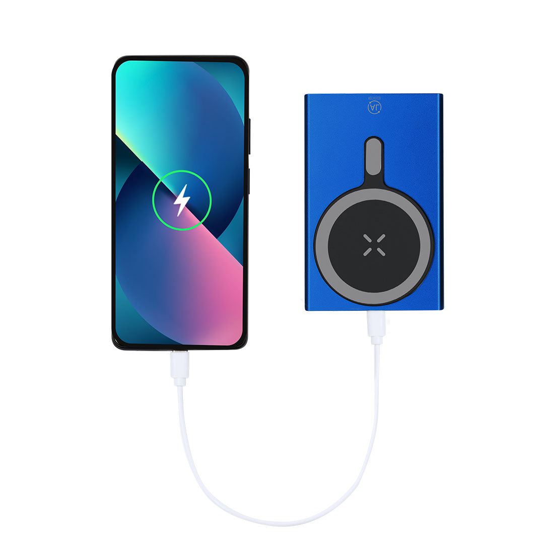 Batterie externe de 5.000 mAh fabriquée en aluminium recyclé Bertex