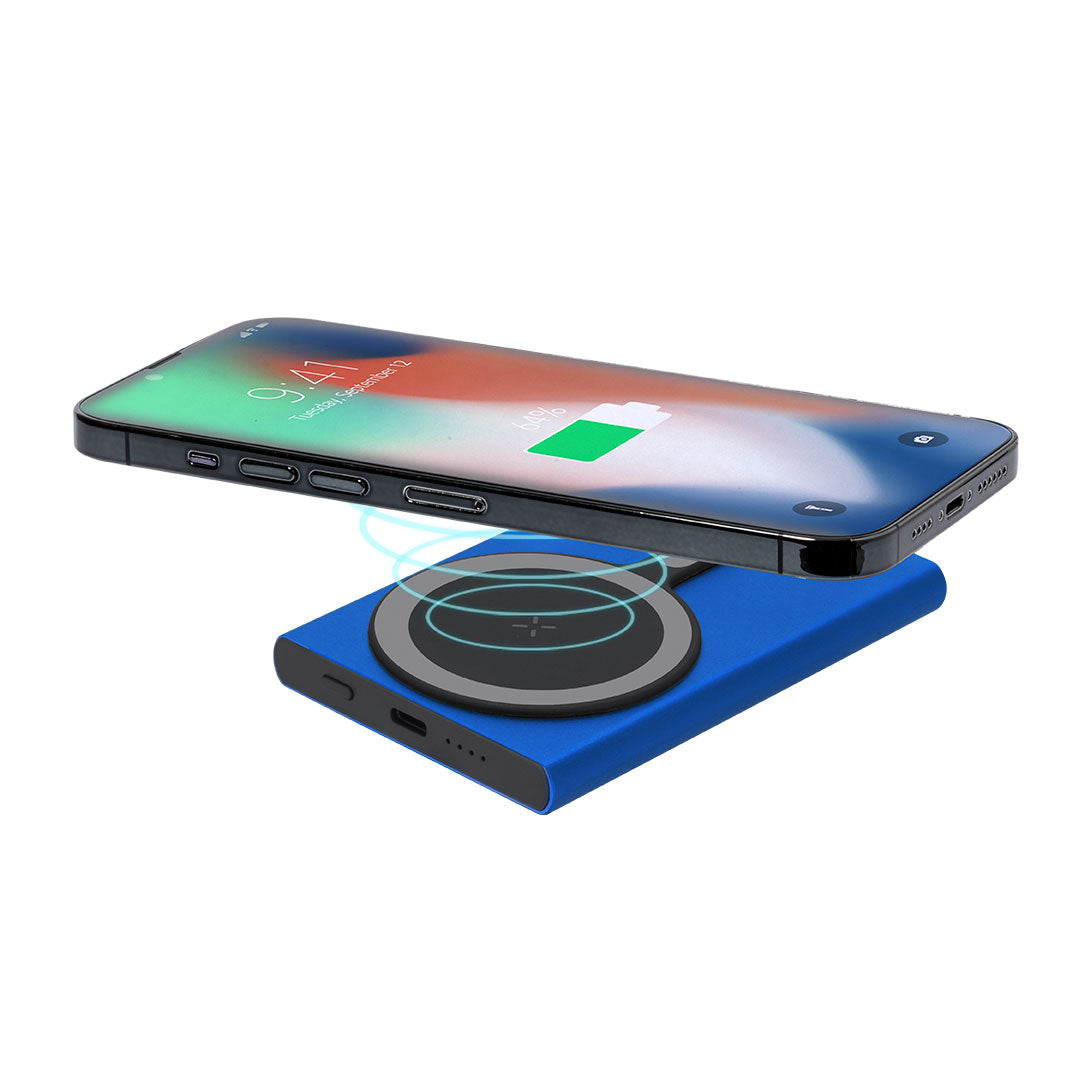 Batterie externe de 5.000 mAh fabriquée en aluminium recyclé Bertex