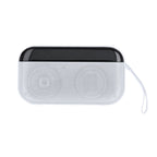 Enceinte stéréo Bluetooth® de 5W avec lumière multicolore en ABS recyclé Nusbon