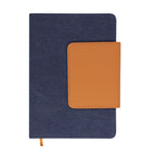 Bloc-notes A5 fabriqué en combinaison de Toile Recyclée et de PU Recyclé Renak