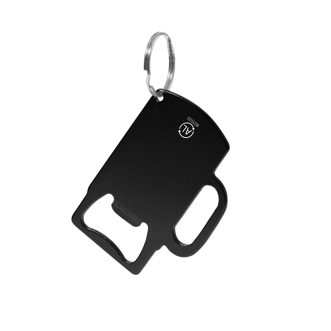 porte-clé ouvre-bouteille en Aluminium Recyclé avec design de chope Berman