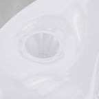 Fauteuil original avec accoudoirs et dossier en PVC solide Kokoro