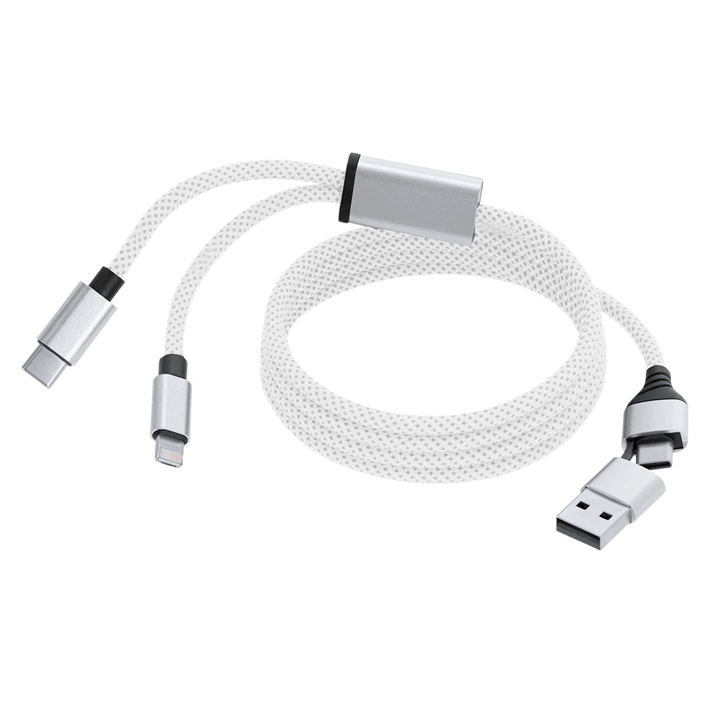 Câble de charge Briony blanc personnalisable