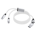 Câble de charge Briony blanc personnalisable