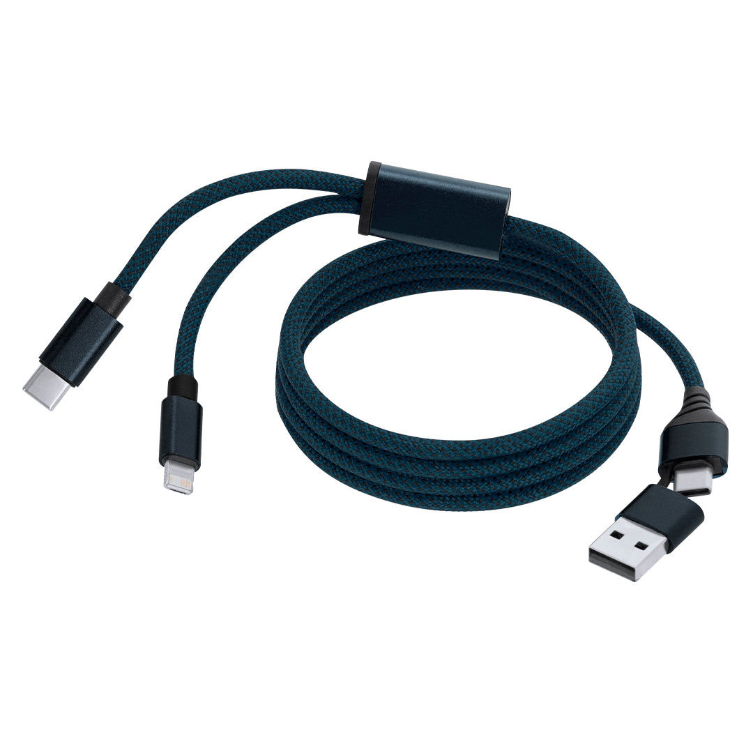 Câble de charge Briony bleu personnalisable