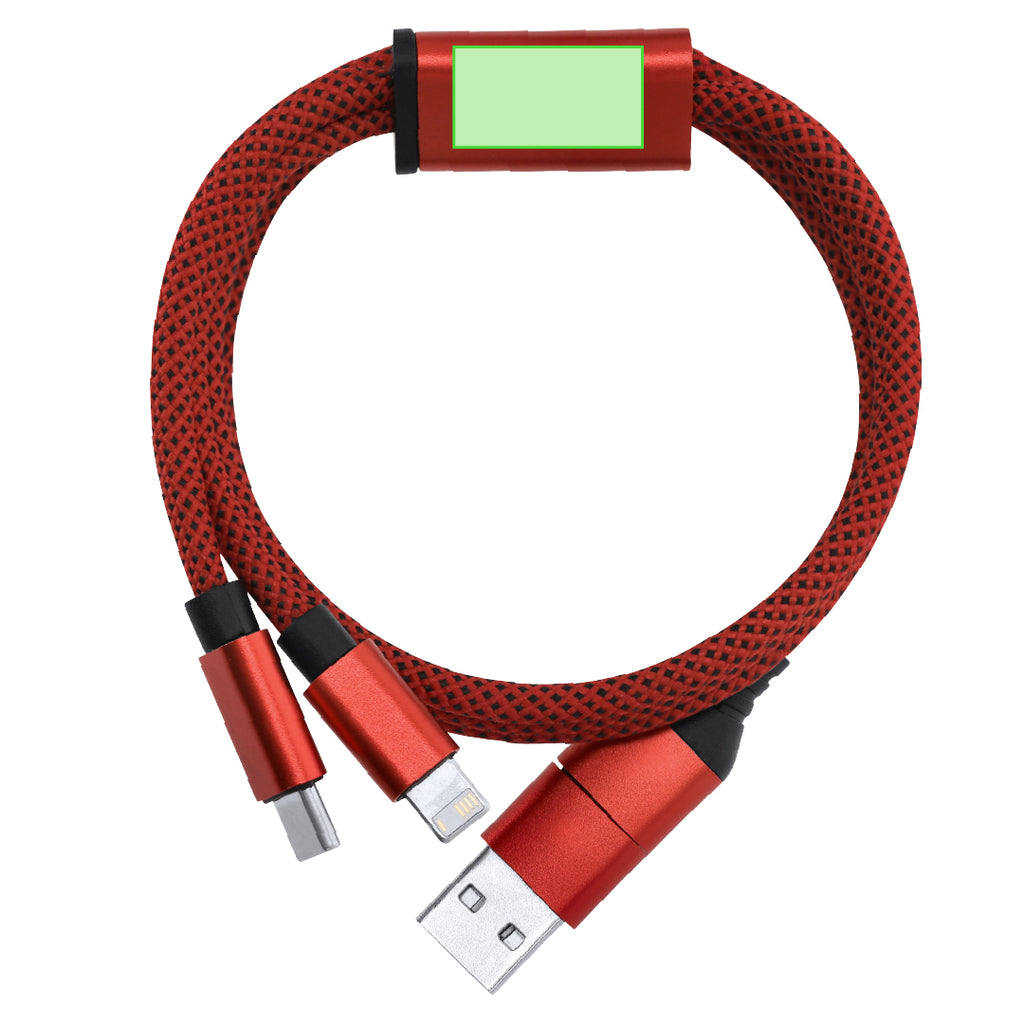 Câble de charge Briony blanc personnalisable