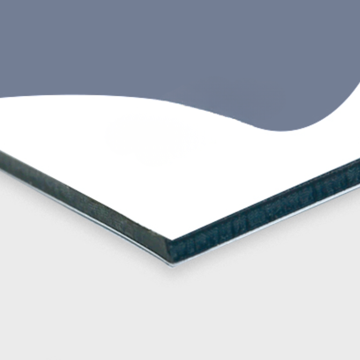 Panneau Alupanel® blanc 3mm - Aluminium - 80 x 120 cm personnalisable